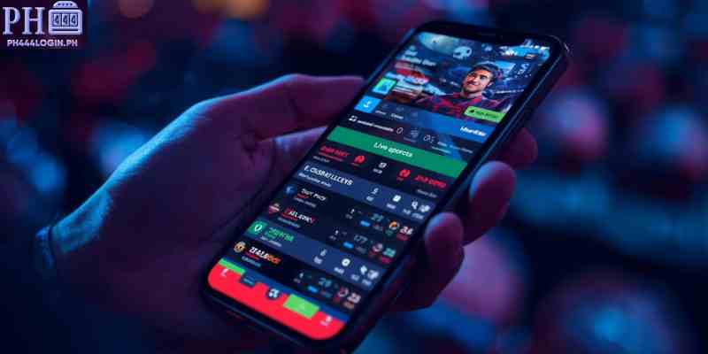 mobile sports betting on smartphone with live odds